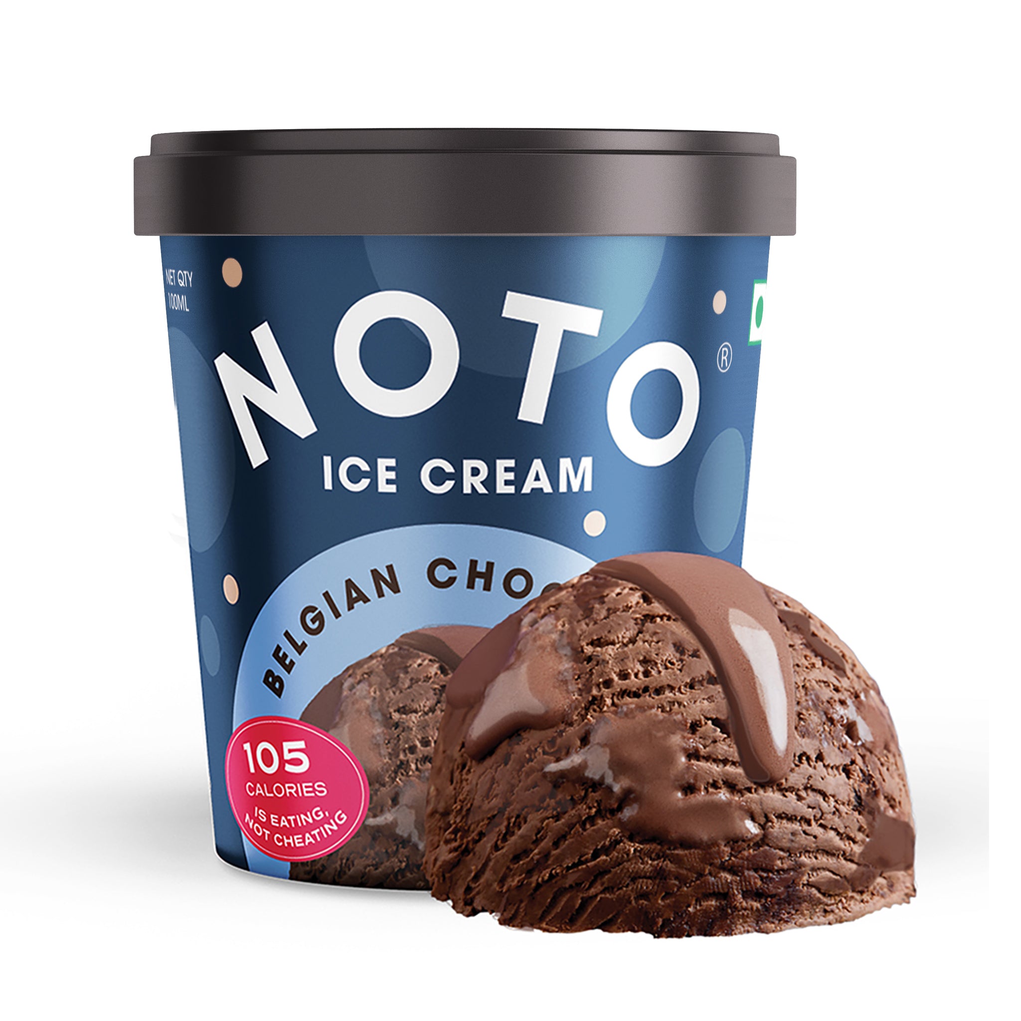 BELGIAN CHOCOLATE 125ML NOTO Healthy Ice Cream
