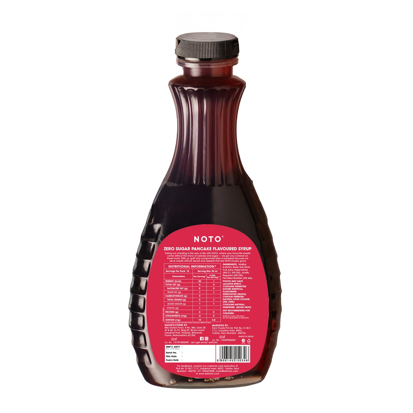 ZERO SUGAR PANCAKE SYRUP